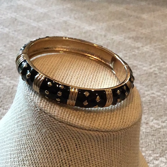 Jewelry - Gold and black enamel bracelet